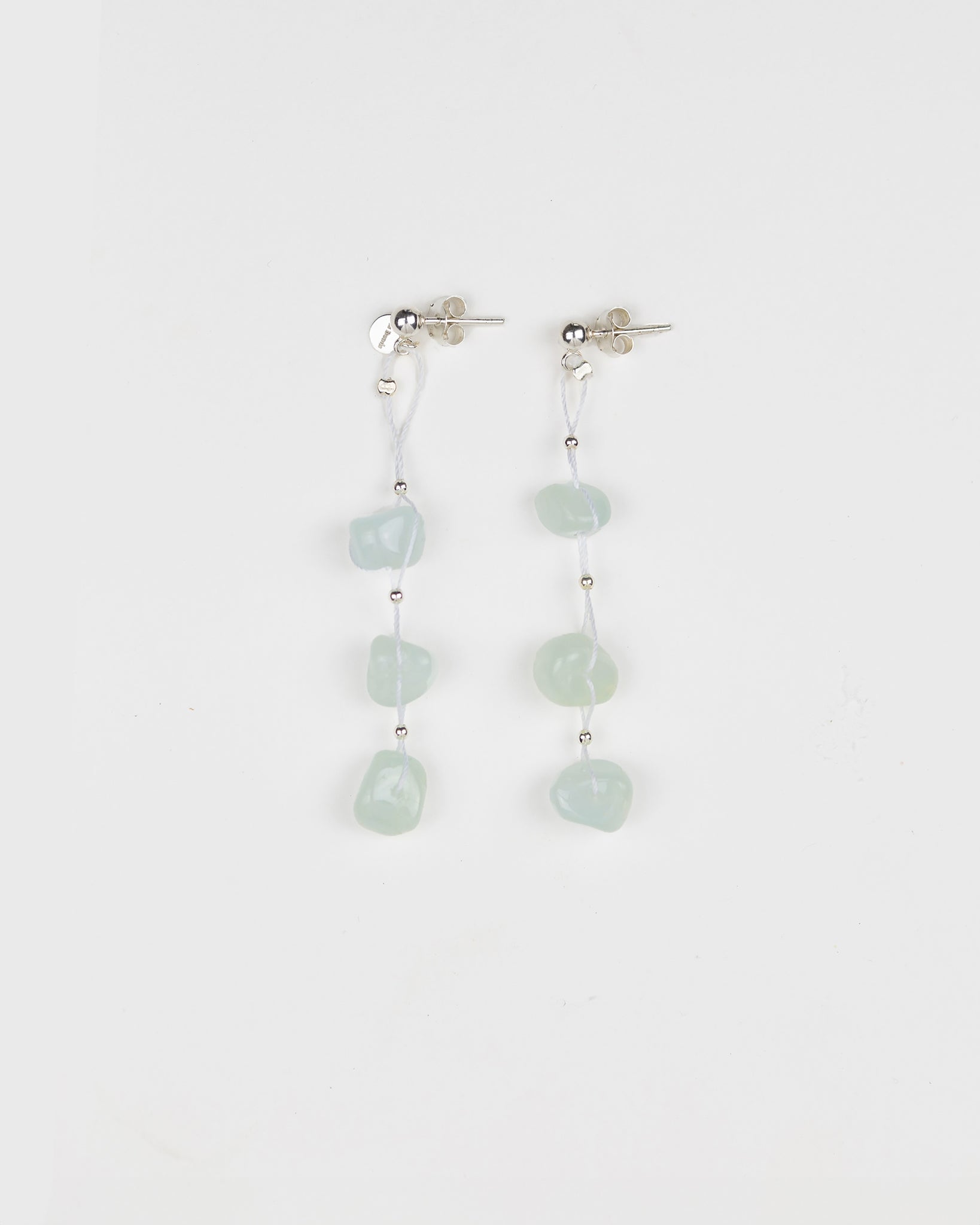 Calaguas Aquamarine and Silver Earrings