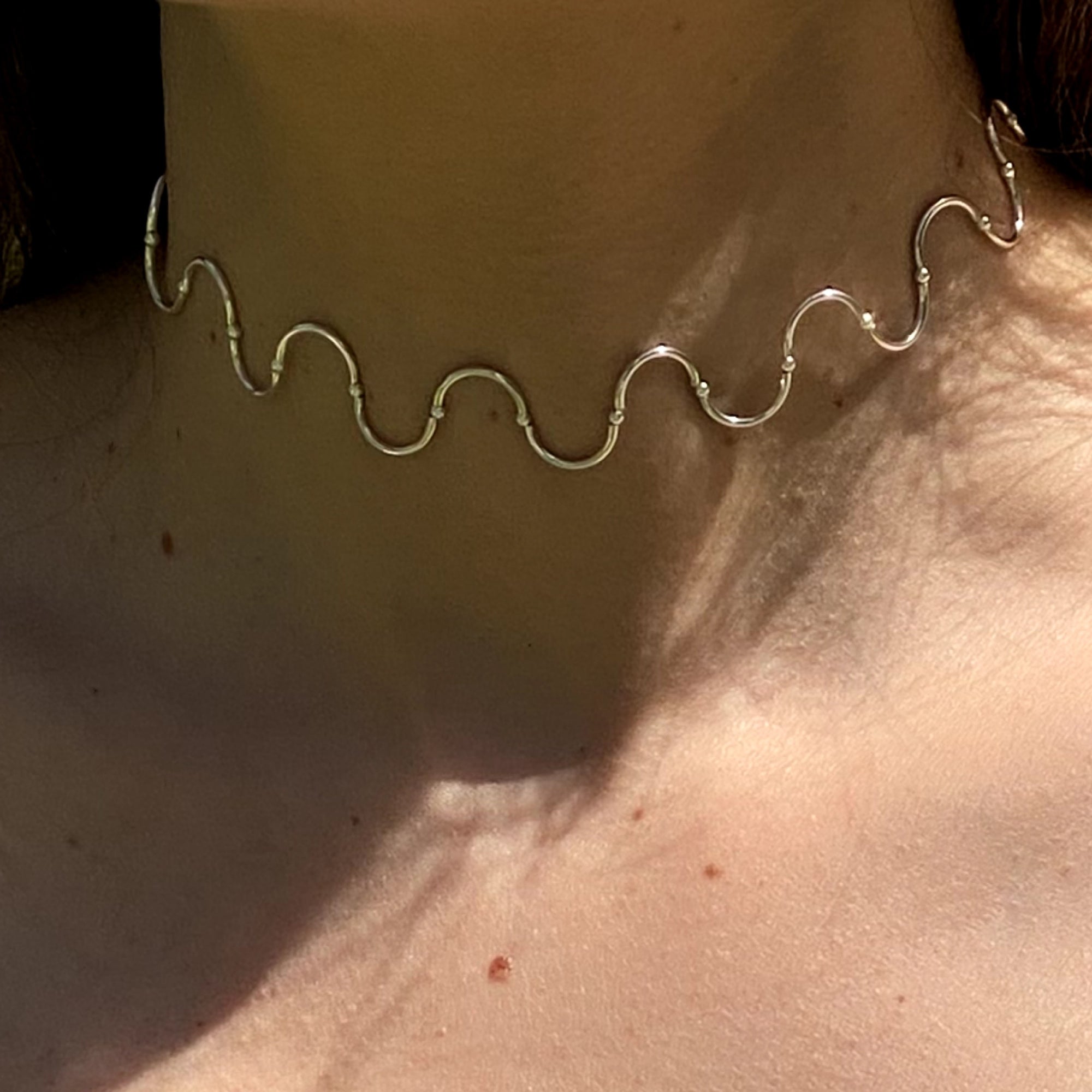 Spires Choker Silver Clear