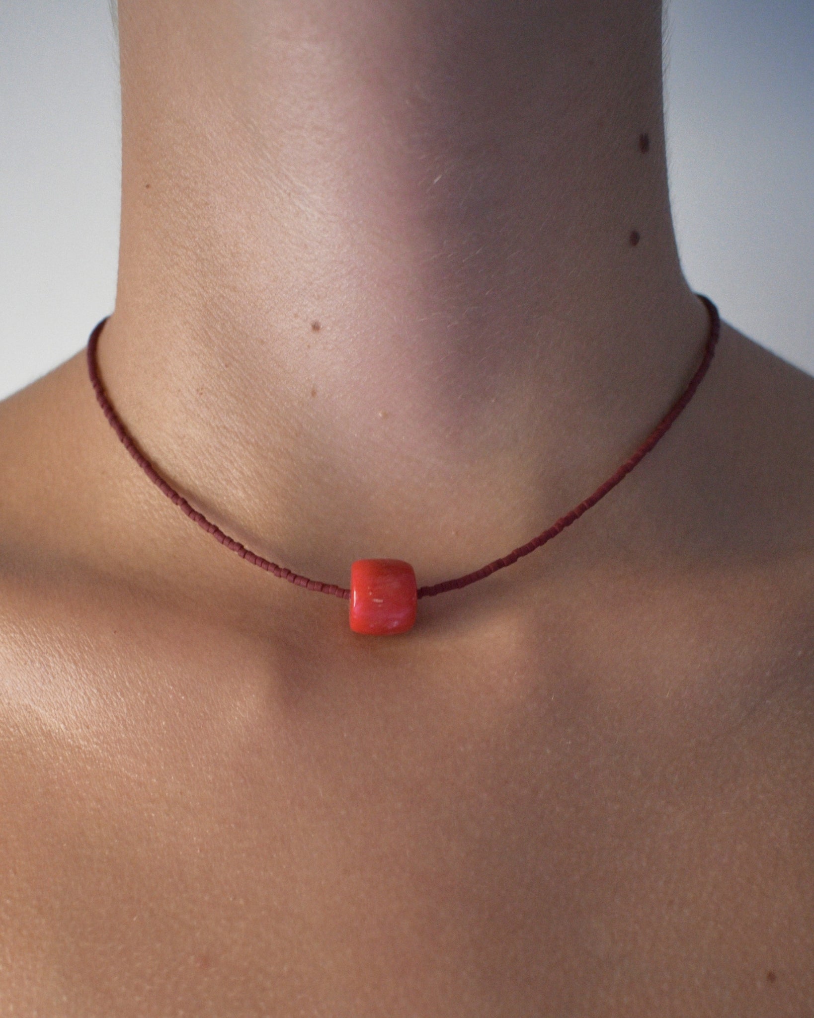 Surigao coral necklace - Brown