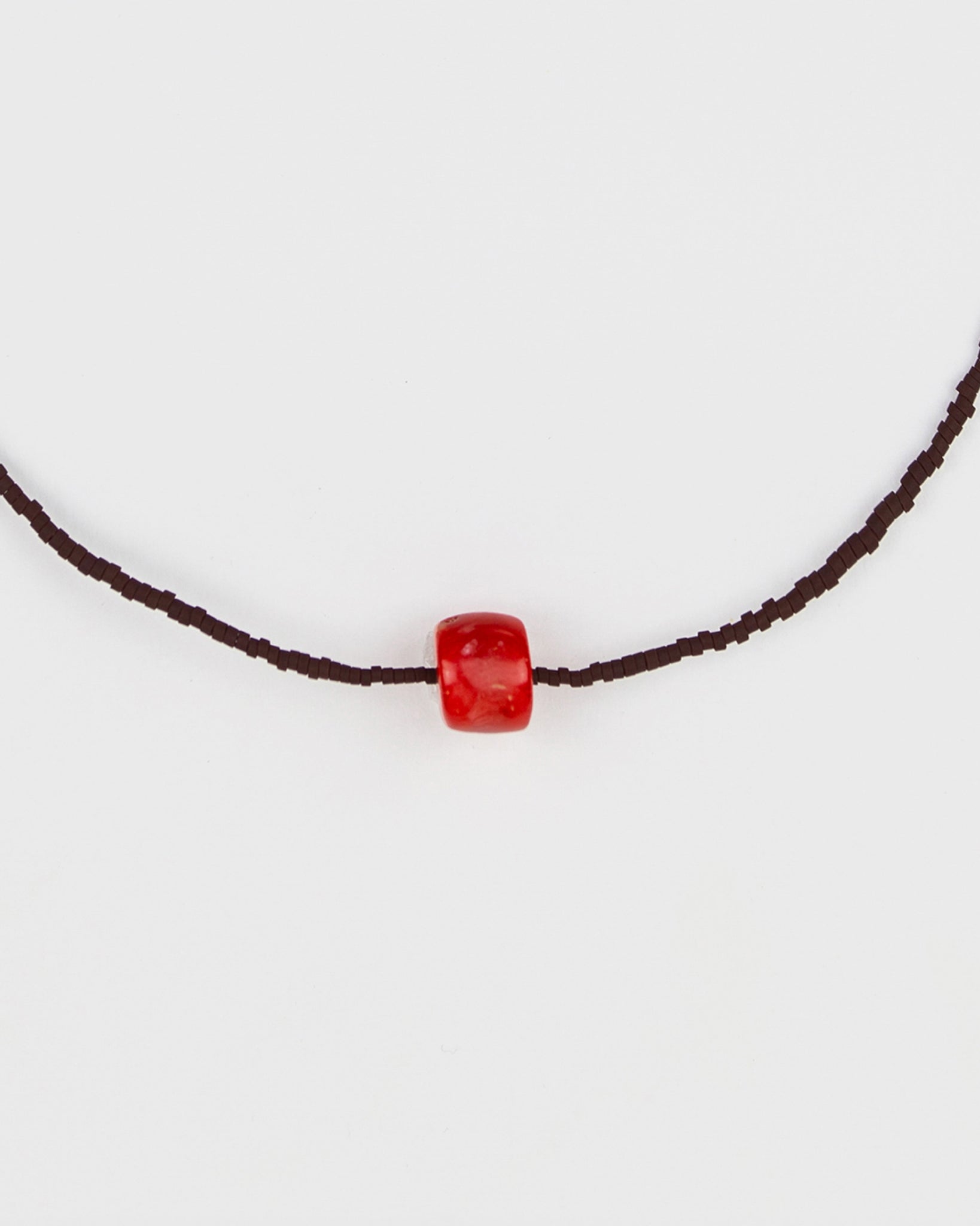 Surigao coral necklace - Brown